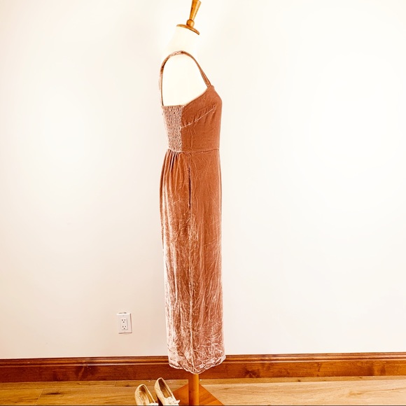 NEW Madewell Crushed Velvet wide leg jumpsuit - Picture 2 of 6